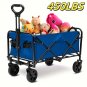 450LBS /mini Heavy-Duty Foldable Utility Cart with 360&Acirc;&deg; Rotating All-Terrain Wheels, RED
