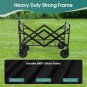 450LBS /mini Heavy-Duty Foldable Utility Cart with 360&Acirc;&deg; Rotating All-Terrain Wheels, RED