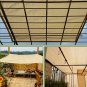 Rectangular Awning, Breathable, Square Sunshade Net, Balcony, Garage, Backyard, 78in x 78