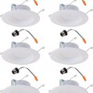 Halo LT 5 inch and 6 inch White Integrated LED Recessed Ceiling Light Retrofit Trim – 3000K – S
