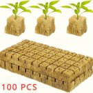 200pcs High Porosity EcoGrow Rockwool Hydroponic Grow Cubes - Easy to Cut & Transplant, High Wa