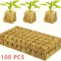 200pcs High Porosity EcoGrow Rockwool Hydroponic Grow Cubes - Easy to Cut & Transplant, High Wa