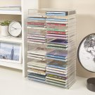 STORi Stackable Clear Plastic CD Holder - Holds 30 Standard CD Jewel Cases STORi Stackable Clear Plastic CD Holder - Holds 30 Standard CD Jewel Cases