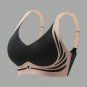 3pcs/Set Colorblock Seamless Bra Sets for Women, Lift Support Full Cup Underwired Seamless Bras
