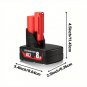 2pcs or 4pcs 8.0Ah High-Capacity Lithium-ion Replacement Batteries, for Milwaukee M-12 Cordless