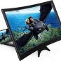14"12-Inch Curved 3D HD Screen Magnifier for Smartphones - Hands-Free Lazy Stand,azus