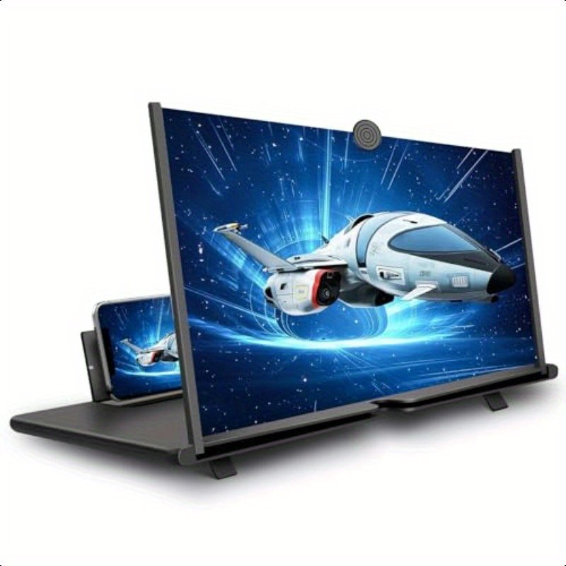 18" Screen Magnifier for Cell Phone 3D HD Mobile Phone Magnifiers Projector Screen for Movies V