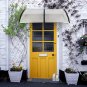 80*38in Awning Plastic Bracket Sun Panel Front And Rear Aluminum Strips Garden Decoration Home