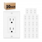 Decorator Tamper Resistant 15A Receptacle Outlet 15Amp 125 Volt-10 count Decorator Tamper Resistant 15A Receptacle Outlet 15Amp 125 Volt-10 count