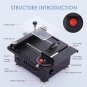 7-Speed Mini Table Saw, Multifunctional And Portable with Adjustable Settings - Suitable for Cu