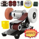 3-In-1 Mini Belt Sander - 15 Degree Knife Sharpener- Electric Bench Grinder Sanding Machine, 7 T 3-In-1 Mini Belt Sander - 15 Degree Knife Sharpener- Electric Bench Grinder Sanding Machine, 7 T