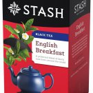 Stash Tea English Breakfast Black Tea - Caffeinated,   Premium Tea with  20 Count (Pack of 6) -