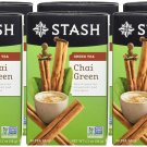Stash Tea Chai Green Tea - Caffeinated,  20 Count (Pack of 6) - 120 Bags Total