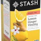Stash Tea Lemon Ginger Vitality Herbal Tea - Naturally Caffeine Free, , 20 Count (Pack of 6) - Stash Tea Lemon Ginger Vitality Herbal Tea - Naturally Caffeine Free, , 20 Count (Pack of 6) -