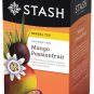 Stash Tea Mango Passionfruit Herbal Tea, 20 Count Box of Tea Bags Individually Wrapped 3 count