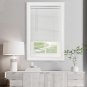 Cordless Light Filtering Mini Blind - 26 Inch Width, 64 Inch Length, 1" Slat Size - Pearl White