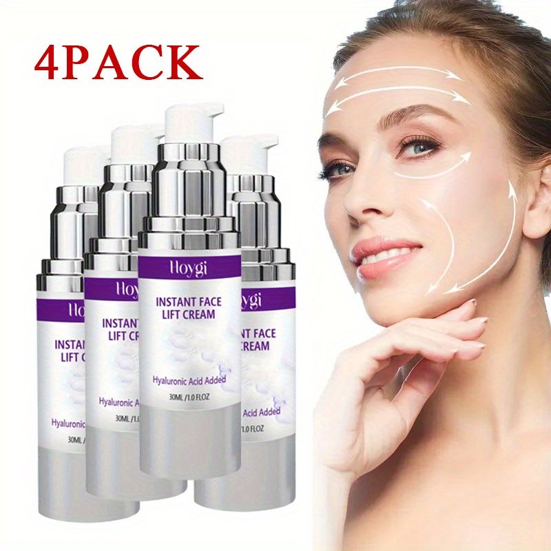 4PACK Instant Face Lift Cream, 30ml/ 1.05oz, Contains Kojic Acid, Collagen and Retinol, Keeping