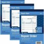 Adams Repair Order Book 3 Pack 50 Sets Per Book for Costs and Claims Management