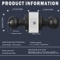Fingerprint Door Lock, Rechargeable Smart Door Knob, Biometric Door Lock With App Control, Fing