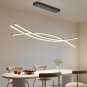 60 " Modern LED Ceiling Chandelier, Adjustable Color Temperature, Remote Control, Smartthings