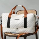 Nylon travel luggage bag with shoe accessories large capacity Argyle pattern casual weekend sto