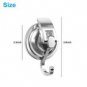 2X Heavy Duty Strong Suction Cup Hooks Hanger Tile Window Glass Bathroom Kitchen