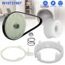 Washer Pulley Clutch Kit & W10006384  + W10721967 Washing Drive Belt for Whirlpool