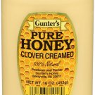 Gunter Pure Clover Creamed Honey 16 oz Pack of 12 Case of 1 Honey Jar