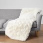 Ciicool White Fur Rug Fluffy Rug, 2x4 ft Small Faux Fur Rugs for Bedroom, Wahable  Faux Sheepskin