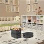 6pcs Durable  white Black or Gray Stackable Plastic Toys Storage Bins with Lids
