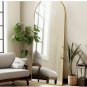 Arched Floor Mirror Freestanding, 58×19 In Floor Standing Mirror  From USA