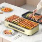 Raclette Electric Barbecue Grill, Fully Detachable, With Frying Pan , Three Hand Trays