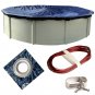18’ ft. Round Pool Winter Cover for Above Ground Pools – 8-Year Warranty, Col...