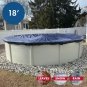 18â ft. Round Pool Winter Cover for Above Ground Pools â 8-Year Warranty, Col...