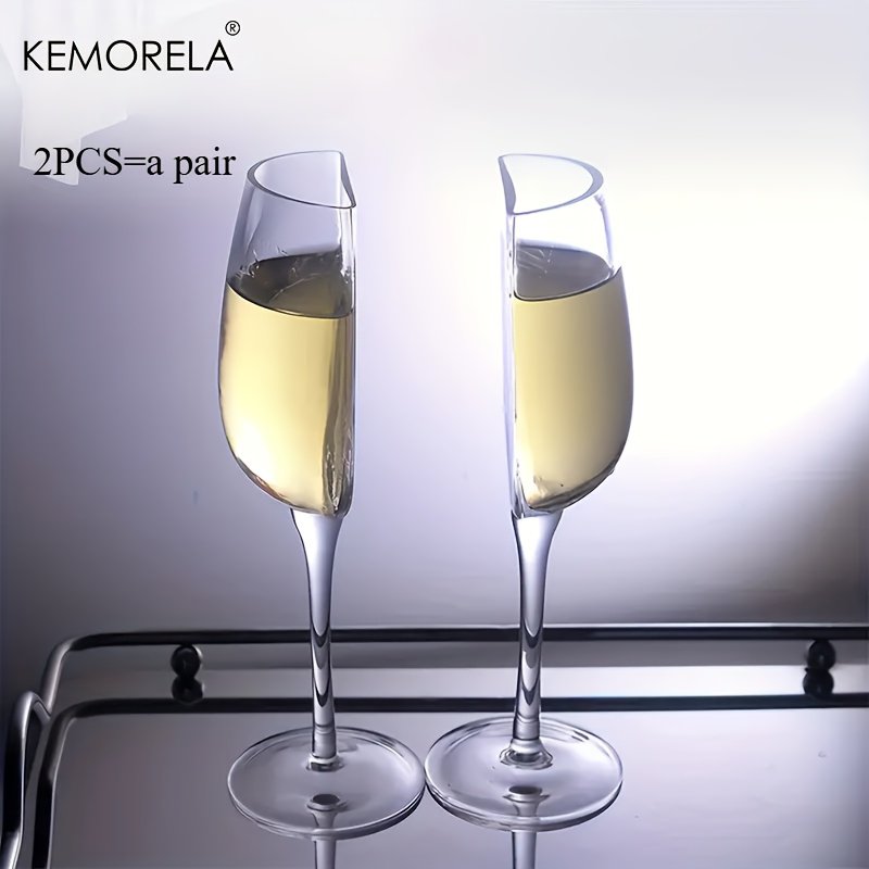 Celebration Half Wine Glasses (2) &acirc;�� Perfect for Toasts, Weddings & Gifts
