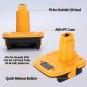 1 Pack DM18D Battery Adapter Converter for DeWalt 18V Nicad&NiMh Battery Tool