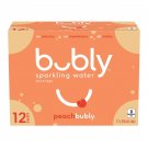 Bubly Peach Sparkling Water Beverage, 12x355ml cans, 4.26L/144 oz Bubly Peach Sparkling Water Beverage, 12x355ml cans, 4.26L/144 oz