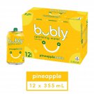 Bubly Pineapple Sparkling Water Beverage, 12x355ml cans, 4.26L/144 oz Bubly Pineapple Sparkling Water Beverage, 12x355ml cans, 4.26L/144 oz