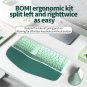 Ergonomic Wireless Keyboard and Mouse Set – Comfortable Design with Gradient Finish