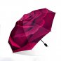 Red Rose-Shaped Automatic Folding Umbrella.