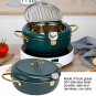 304 Stainless Steel Frying Pot Temperature Controllable Mini Cooking Fryer with Thermometer for