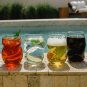 Stemless Wine Glasses - 16oz Clear Short Wine Glasses Set Of 4/8pack with Finger Indentations -