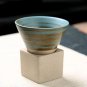 Ceramic Coffee Cup with Base 100mlCreative Triangular Cone Porcelain Cup Funnel Coffee Tea