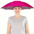 Umbrella Hat UV Protection Hands Free Sun Rain Hat for Fishing Camping Outdoor Use