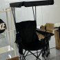 Portable Folding Chair with Canopy Sun Shade Cup Holder Outdoor Camping Chair