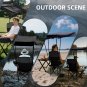 Portable Folding Chair with Canopy Sun Shade Cup Holder Outdoor Camping Chair