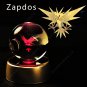 3D Pokemon Crystal Ball Night Light Pikachu Gengar Mewtwo LED Pokeball Lamp
