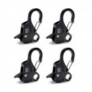 Boat Fender Clips Quick Release Bumper Clips Black 4 Pack Dock Line Boat Fender Clips Quick Release Bumper Clips Black 4 Pack Dock Line