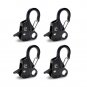 Boat Fender Clips Quick Release Bumper Clips Black 4 Pack Dock Line
