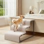 Dog Window Perch with Stairs, Pet Stairs Ramp with Seat, Dog Perch to Look Ou...